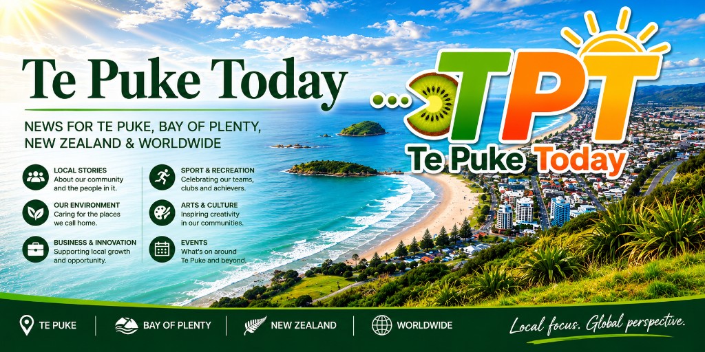 Te Puke Today — news for Te Puke, the Bay of Plenty, New Zealand and worldwide. Local focus, global perspective.